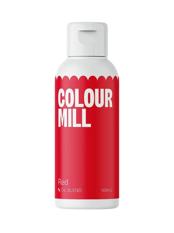 Colour Mill Oil-Based Food Coloring, 100 Milliliters Red
